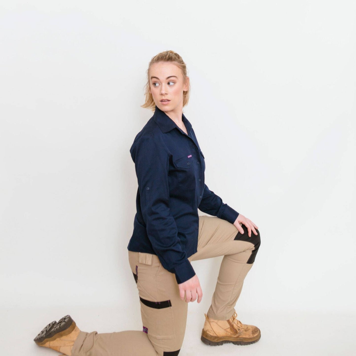 Green Hip Skinny Flex Pants - Khaki - Size 20