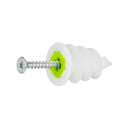 Gripit Green Self Drive Plasterboard Fixing 100 Pack - 20kg - 30mm