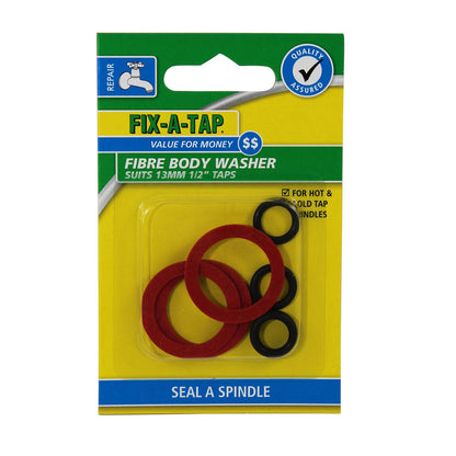 Fix a Tap Fibre Body Washer - 13mm - 4 Pack
