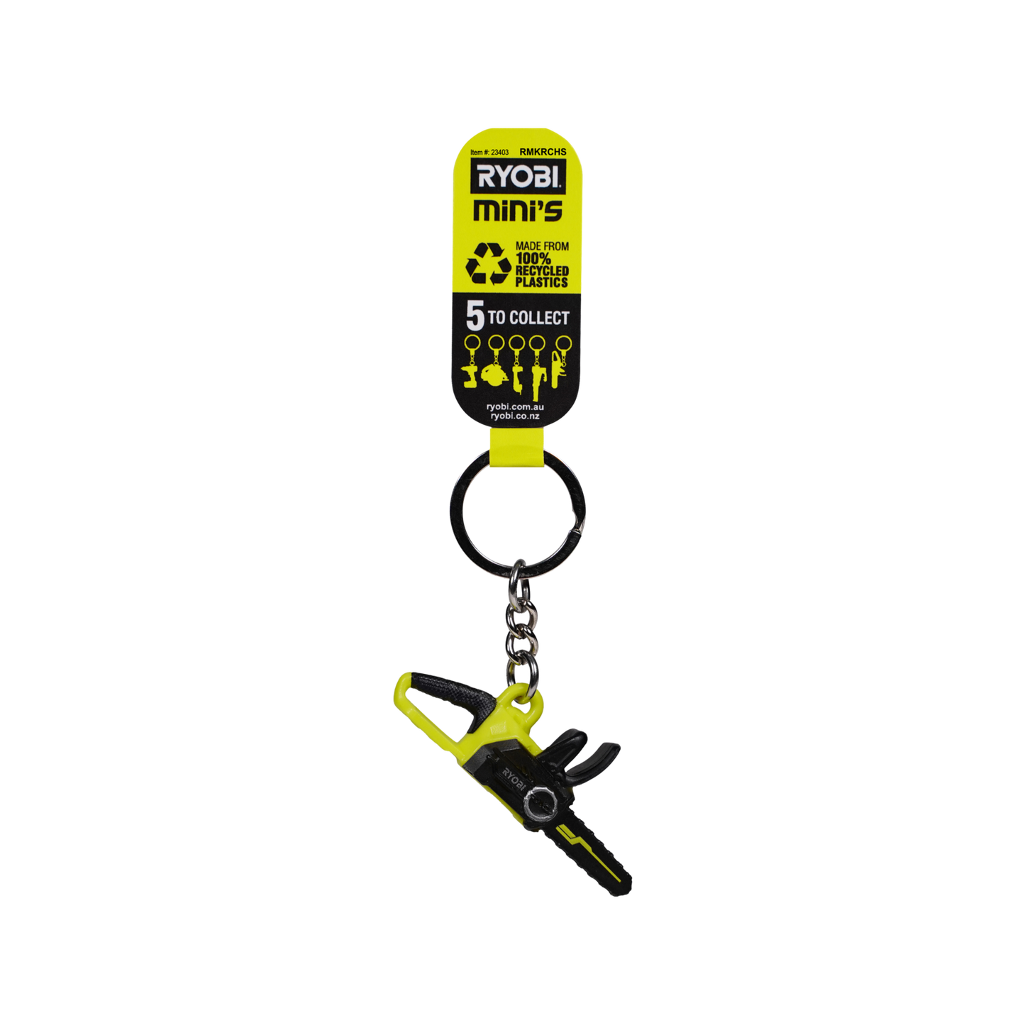 Ryobi Mini S Chainsaw Keyring - 58 x 73mm