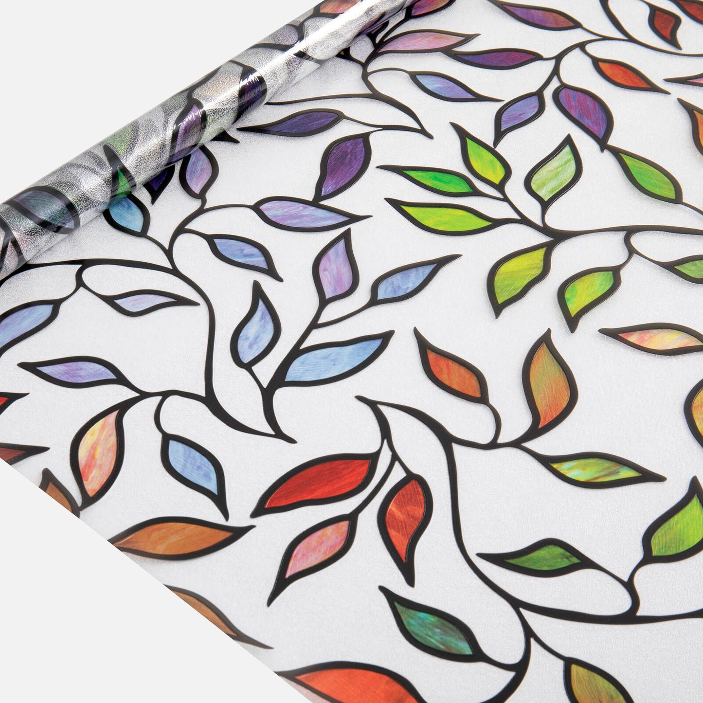 Pillar Static Leaves Window Film - 900mm x 2000mm