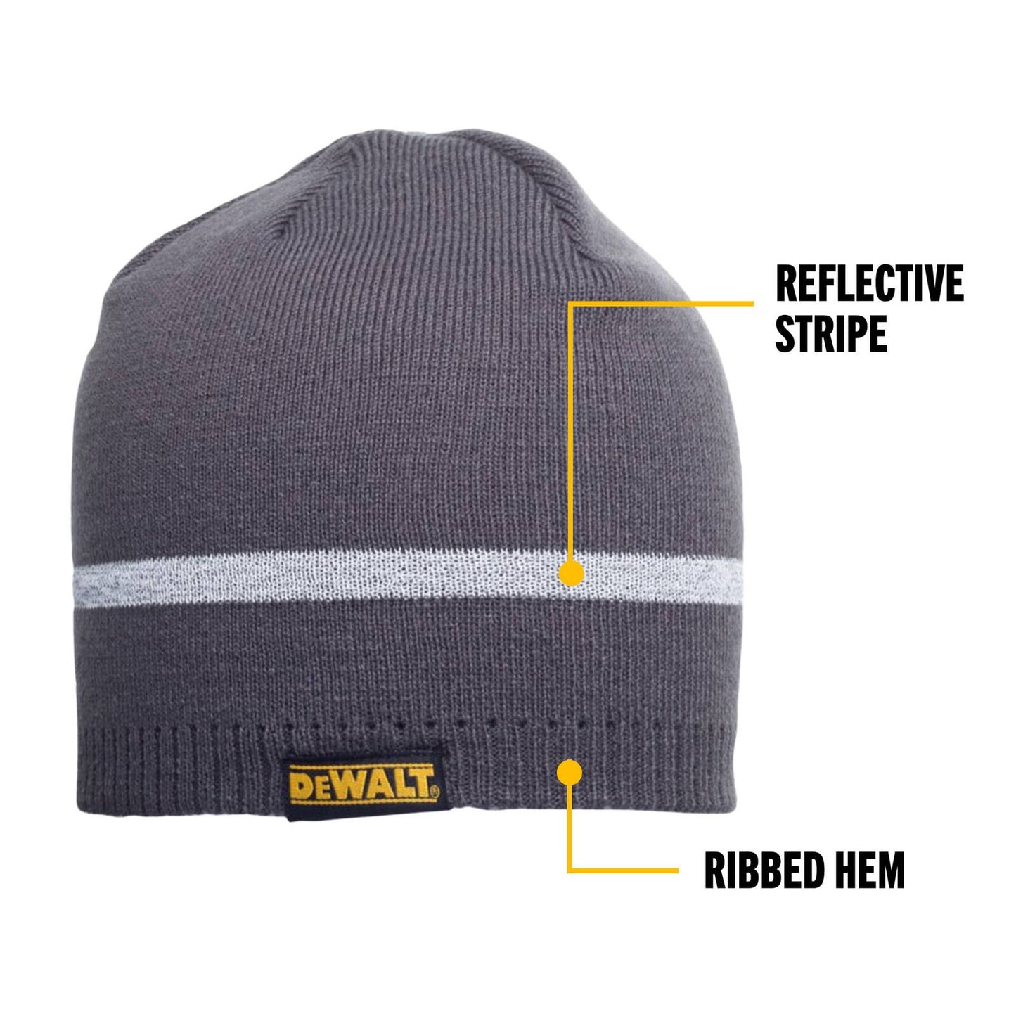 Dewalt Black Reflective Beanie