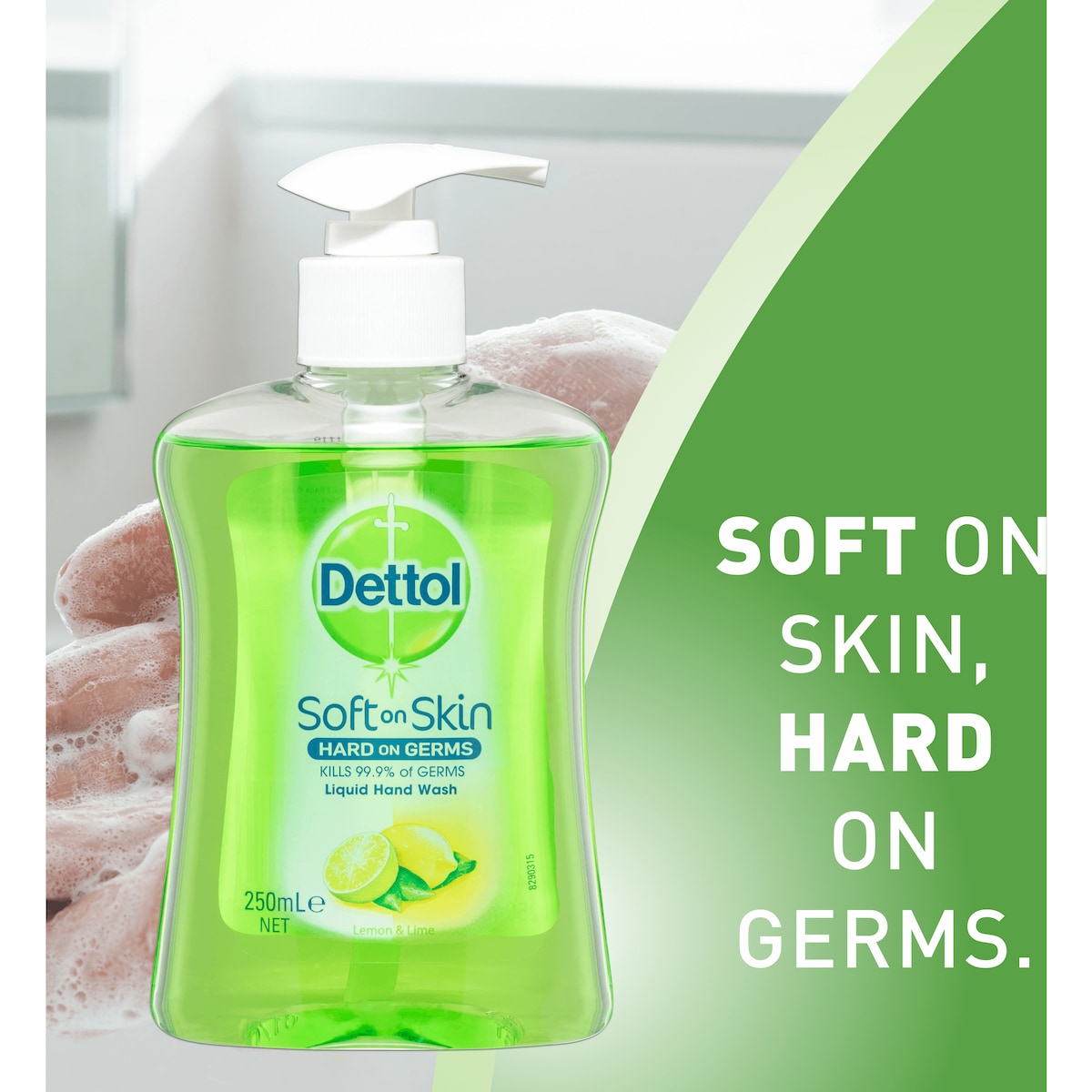 Dettol Antibacterial Liquid Hand Wash Soap Pump Refresh 250ml