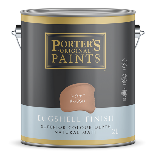 Porter's Paints Broadwall Paint - 2L - Light Rosso