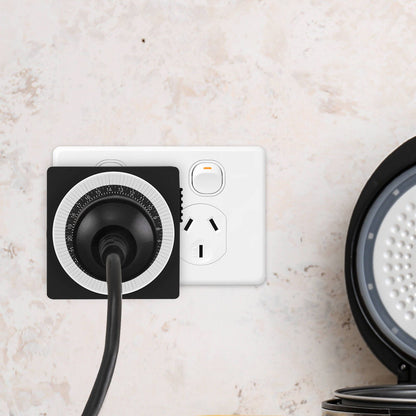 Arlec 24 Hour Compact Mechanical Timer - 10A