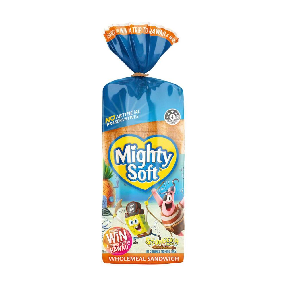 Mighty Soft Wholemeal Sandwich Bread - 700g