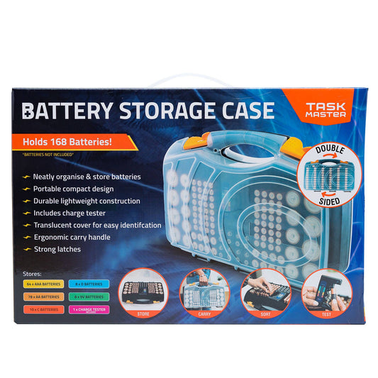 Taskmaster Double Sided Battery Storage Case - 345 x 230 x 90mm