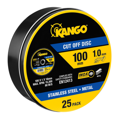 Kango Metal Cut Off Discs - 100mm - 25 Pack