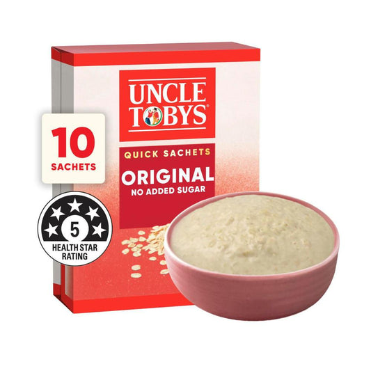Une Tobys Sachets Oats Quick 10 Pack - 340g