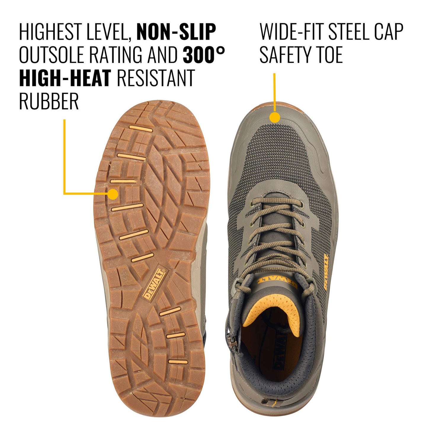 Dewalt Olive Forge Safety Work Boot - Size 6