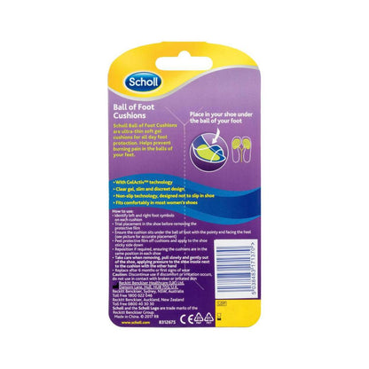 Scholl Party Feet Ball Of Foot Gel Cushions - 1 Pair