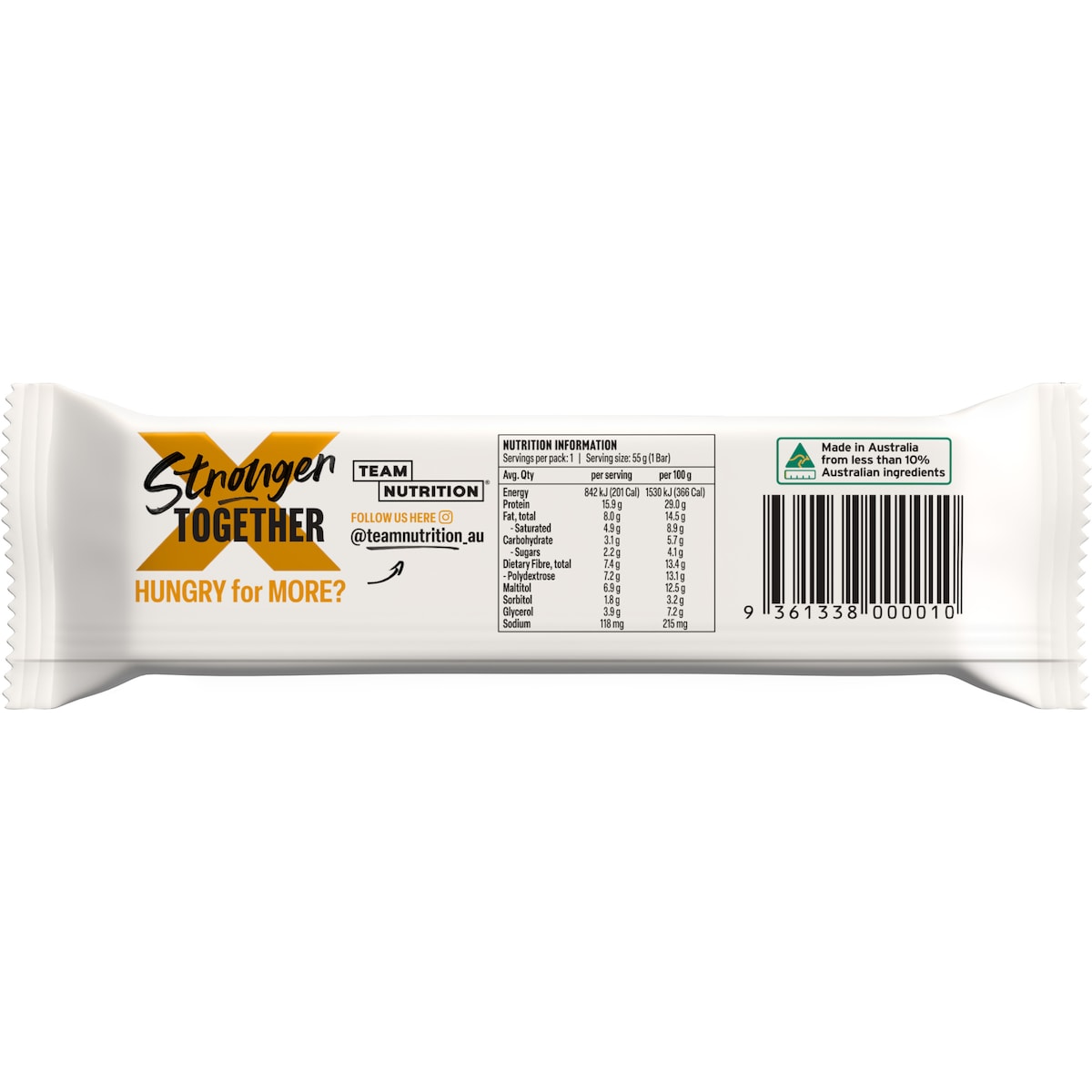 Team Nutrition Protein Snack Bar Salted Caramel Crunch 55g