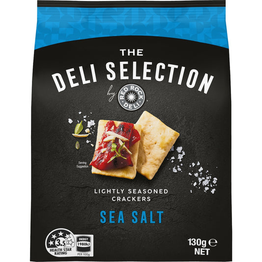 Red Rock Deli Selection Crackers Sea Salt 130g