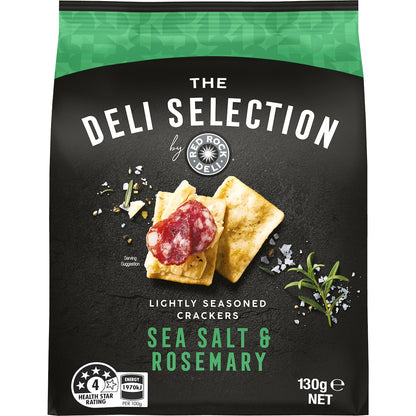 Red Rock Deli Selection Crackers Sea Salt & Rosemary 130g