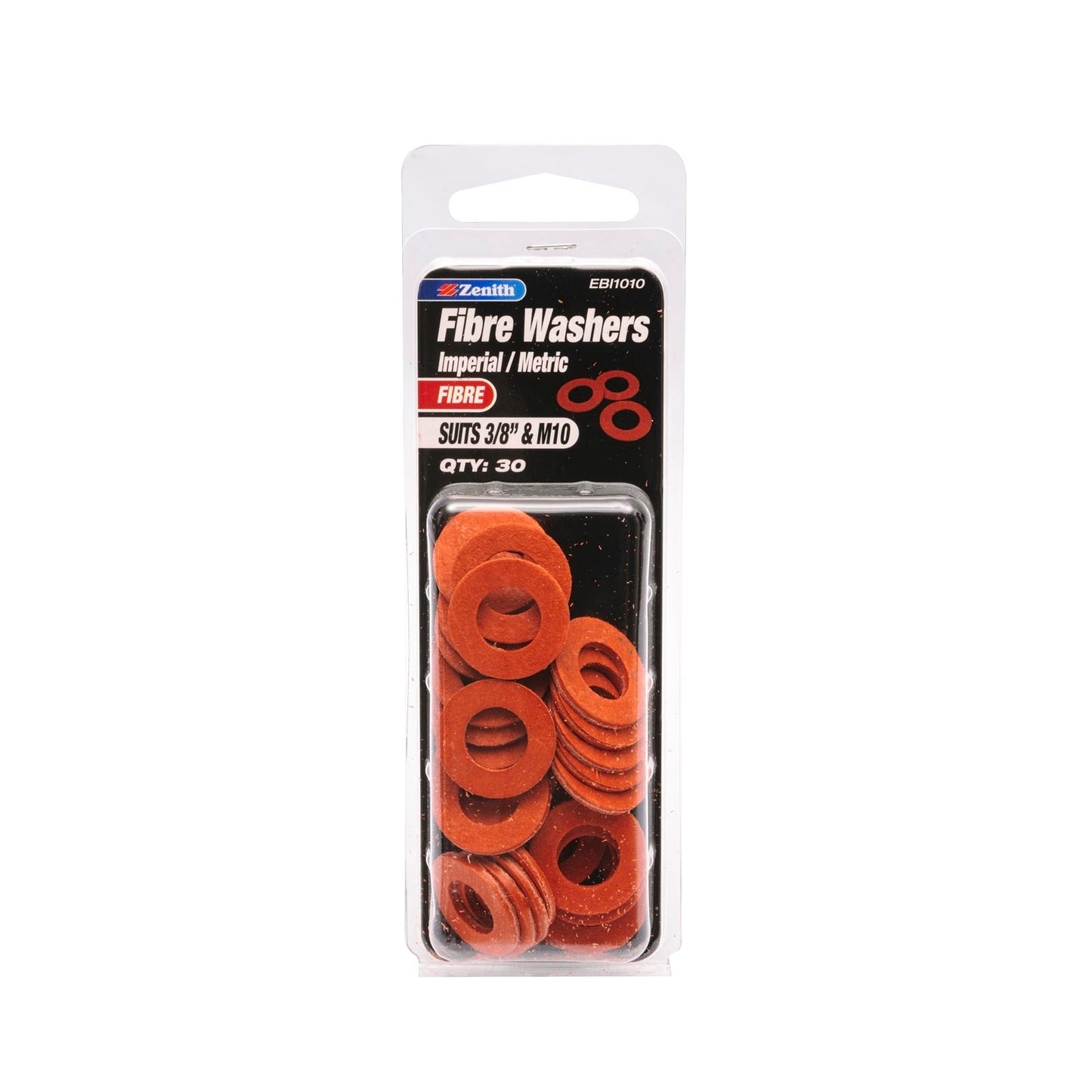 Zenith Fibre Washer - 3/8" & M10 - 30 Pack