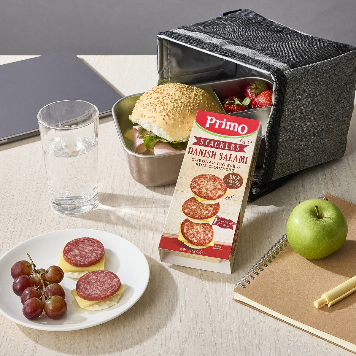Primo Stackers Salami Rice Cheese & Crackers 45g