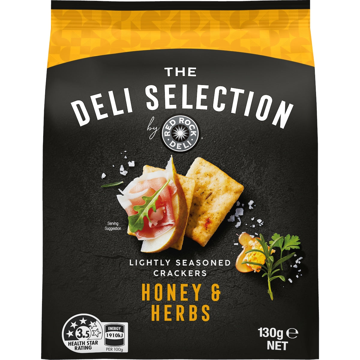 Red Rock Deli Selection Crackers Honey & Herb 130g