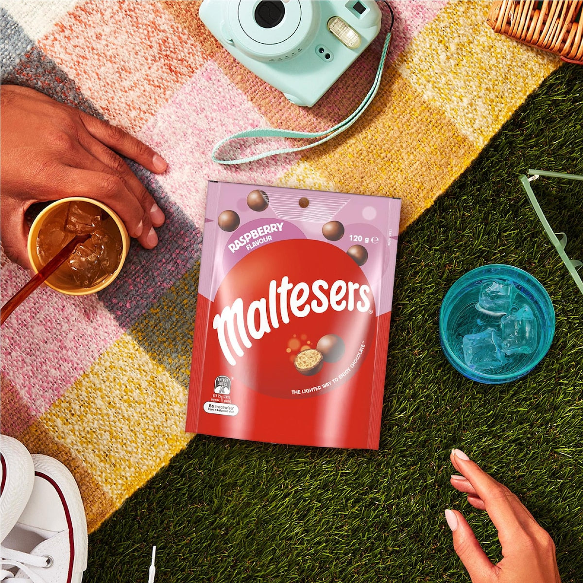 Maltesers Raspberry Milk Chocolate Snack Bag 120g