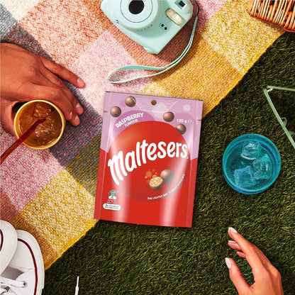 Maltesers Raspberry Milk Chocolate Snack Bag 120g