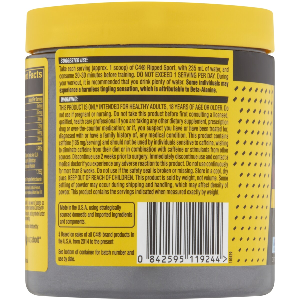 Cellucor C4 Ripped Sport Arctic Snow Cone 246g