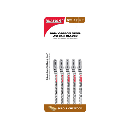 Diablo High Carbon Steel Jig Saw Blade - 83mm - 5 Pack