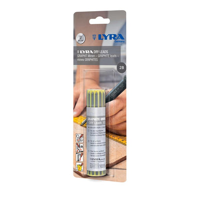 Lyra Graphite Lead Refill Pack - 2.8mm - Unbreakable - 12 Pack