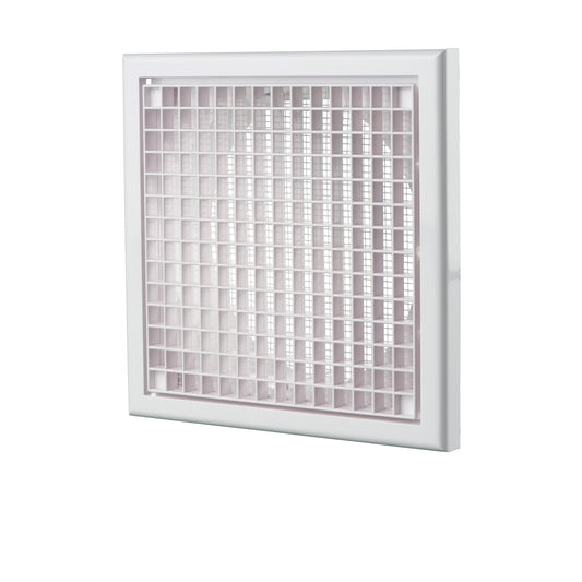 Blauberg 125mm White Square Eggcrate Grille
