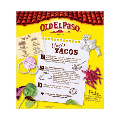 Old El Paso Jumbo Taco Kit Mexican Style - 345g