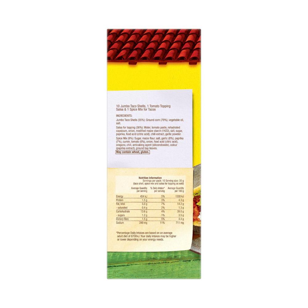 Old El Paso Jumbo Taco Kit Mexican Style - 345g