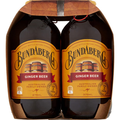 Bundaberg Ginger Beer 375ml X 4 Pack