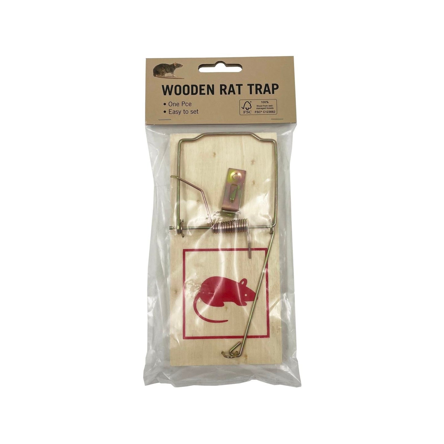 Wooden Rat Trap - 80 x 170mm