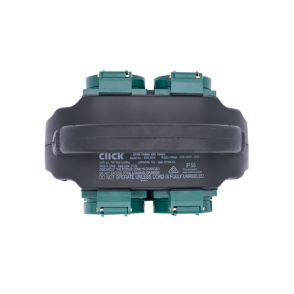Click Garden Socket with Handle - 4 Outlet - 1.5m Cable