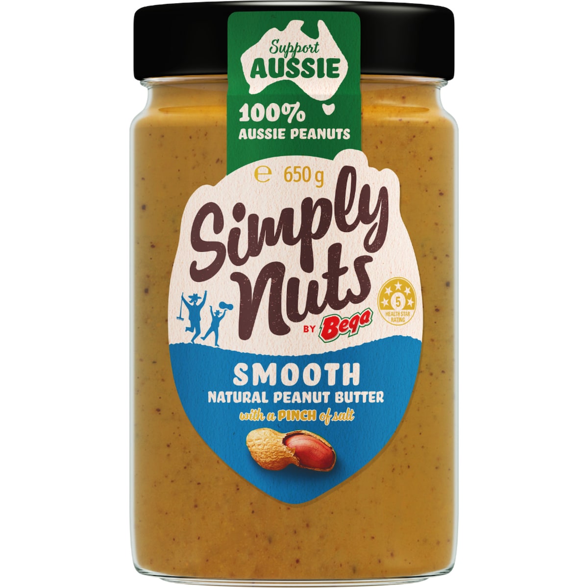 Bega Simply Nuts Smooth Natural Peanut Butter 650g