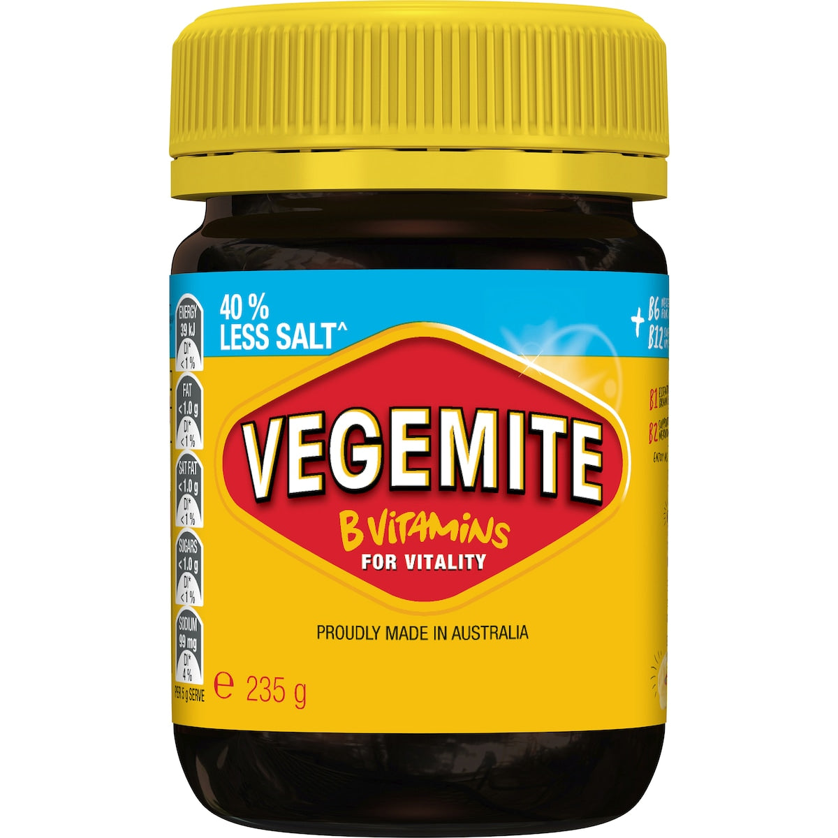 Vegemite 40% Less Salt 235g