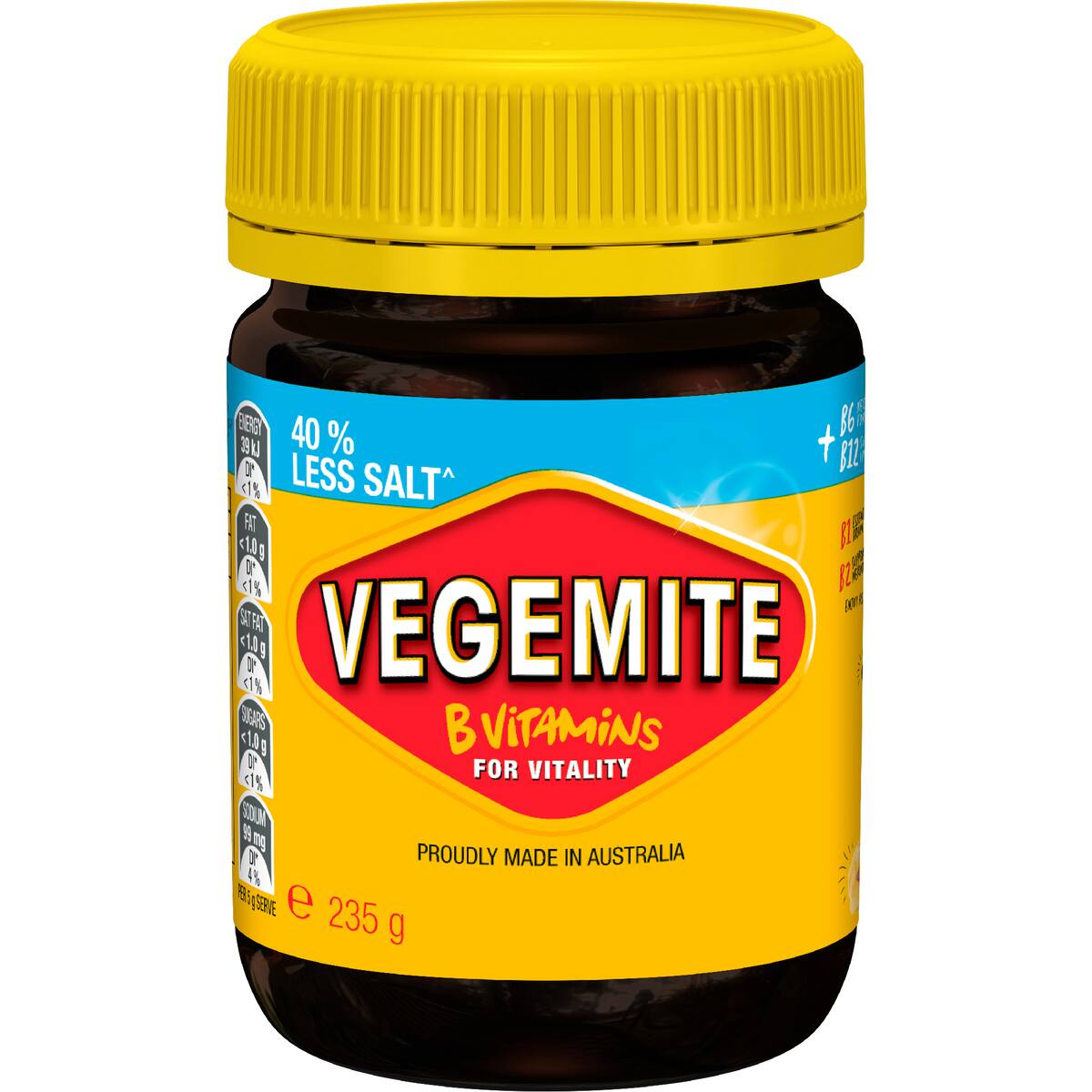 Vegemite 40% Less Salt 235g