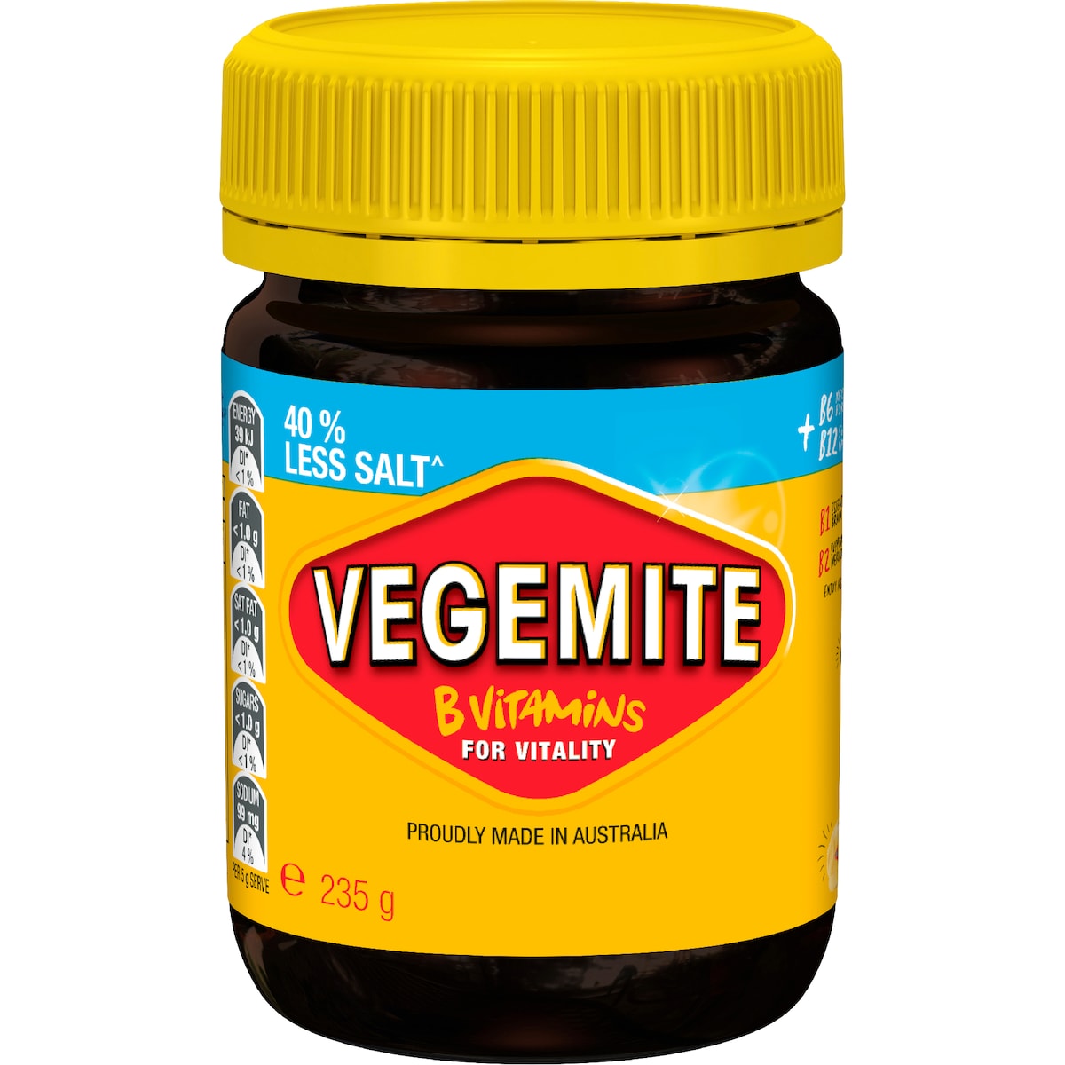 Vegemite 40% Less Salt 235g