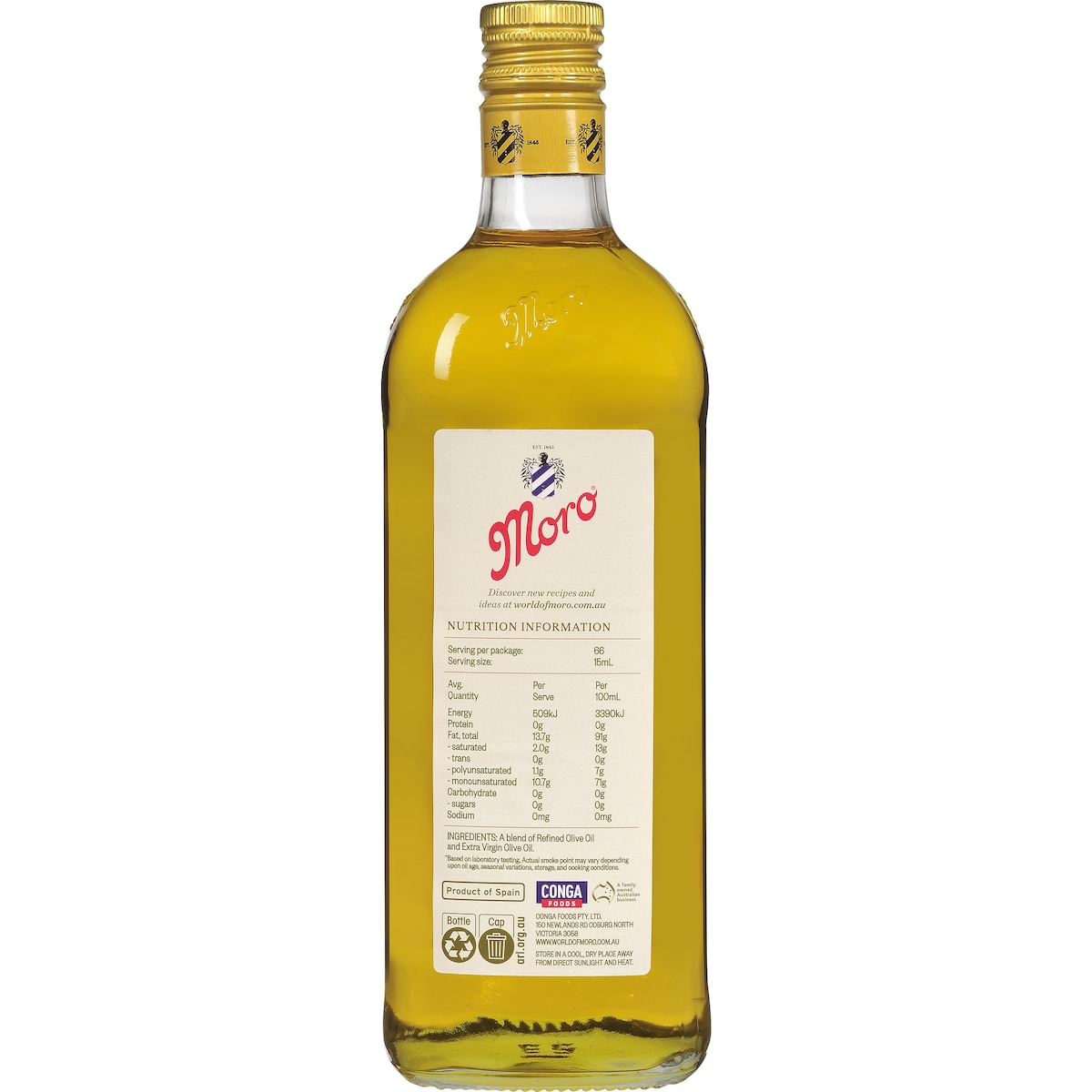 Moro Tradicional Mild Taste Olive Oil 1l