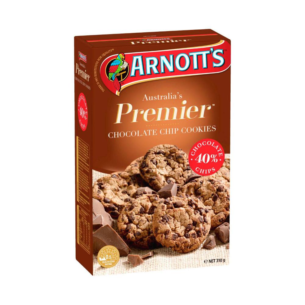 Arnott's Cookies Premier Choc Chip - 310g