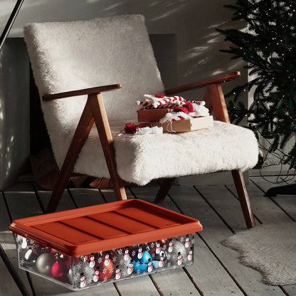 Flexi Storage Living Snowman Christmas Storage Box with Lid - 615mm