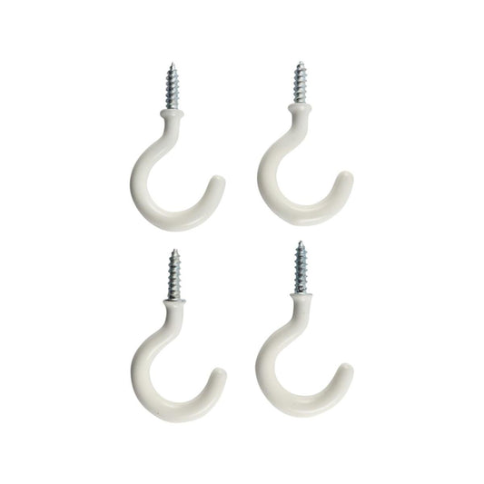 Everhang Cup Hooks - 17mm - PVC - Easy Installation - 4 Pack