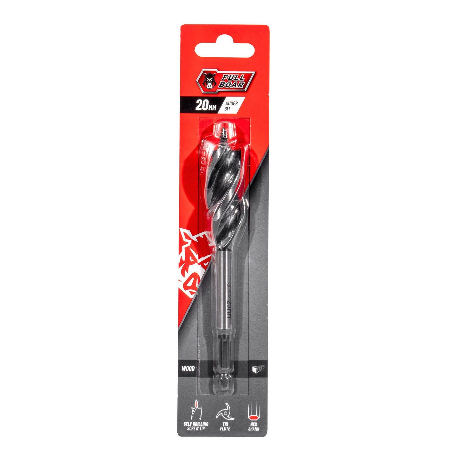 Full Boar Auger Bit - 20mm