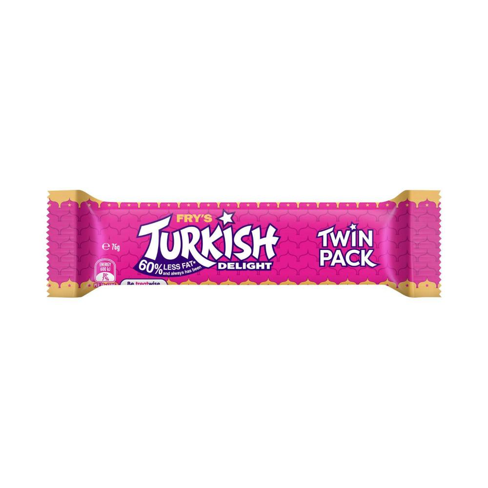 Cadbury Turkish Delight Chocolate Bar Twin Pack - 70g