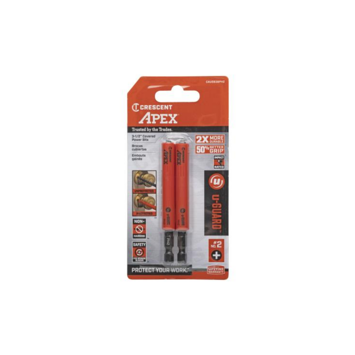 Crescent Apex Impact Power Bit - Phillips #2 - 3-1/2" - 2 Pack