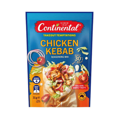 Continental Recipe Base Chicken Kebab - 31g