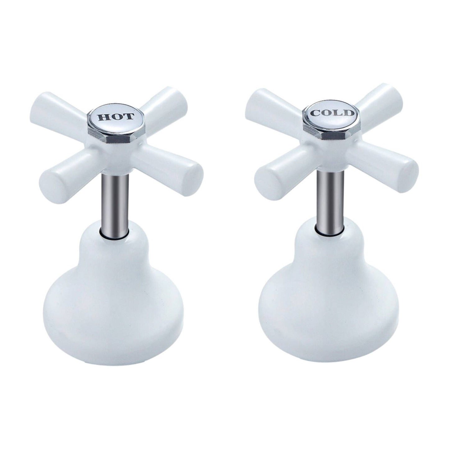 Shaw Mason White Easy Clean Basin Top Assembly - 67 x 105mm - Pair