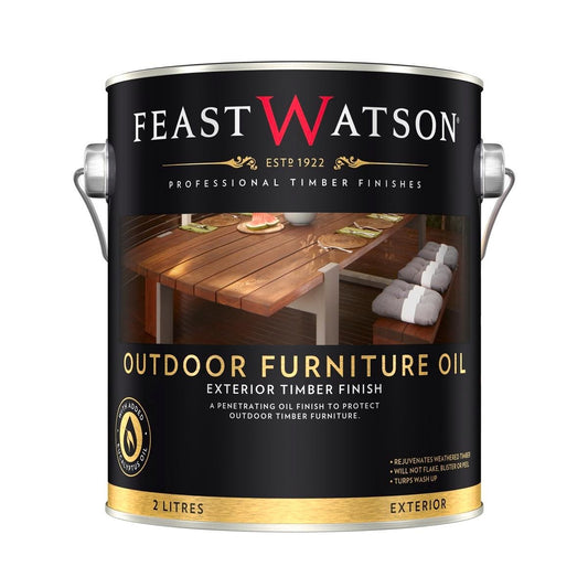 Feast Watson Outdoor Furniture Oil - 2L - Solvent Based - UV Resistant