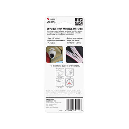 Velcro Brand Alfa Lok Strips - 76.2 x 25.4mm - 4 Sets - White