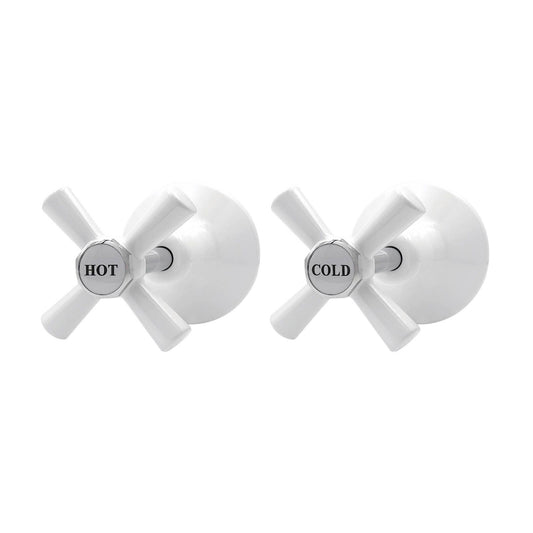 Shaw Mason White Easy Clean Top Assembly - 130 x 140mm - Pair