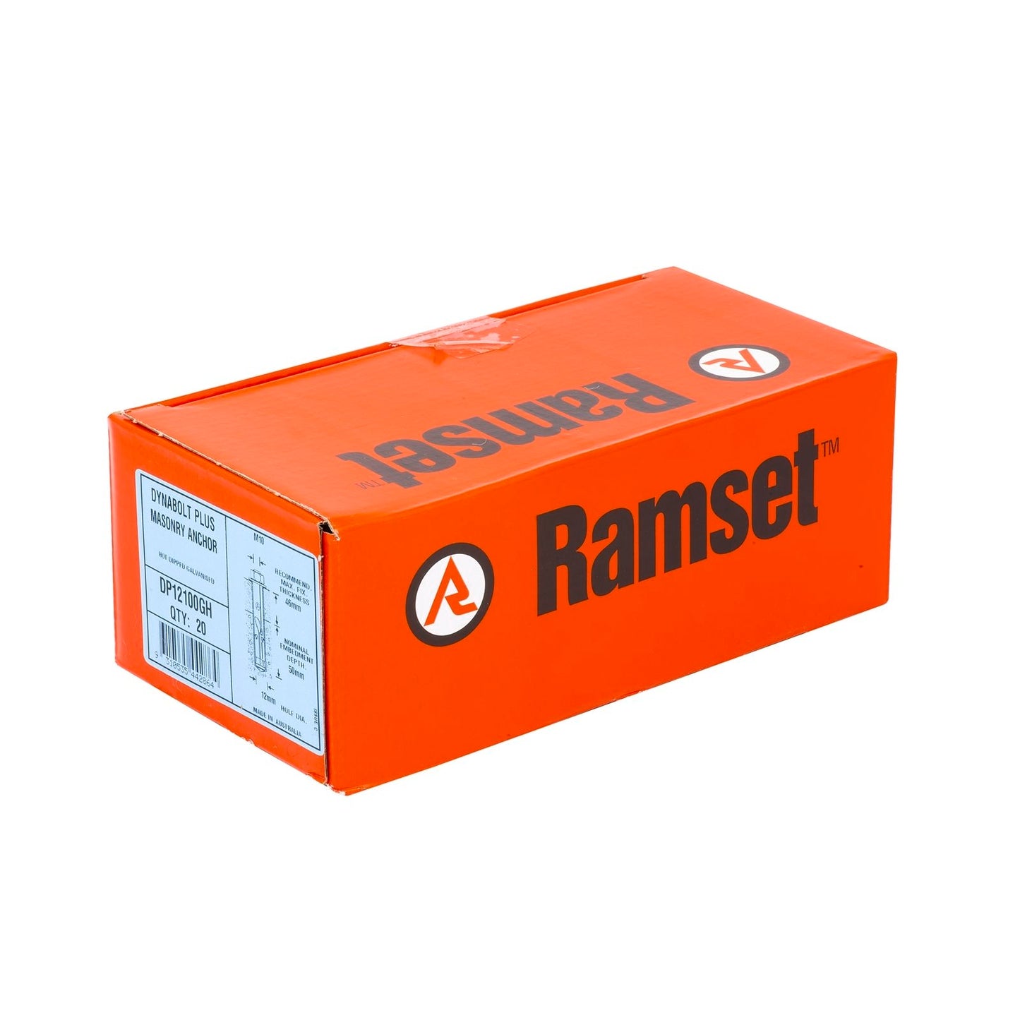 Ramset DynaBolt Plus - 12 x 98mm - 20 Pack