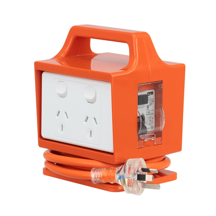 Click Power Block with RCD Safety Switch 4 Outlet